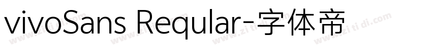 vivoSans Reqular字体转换